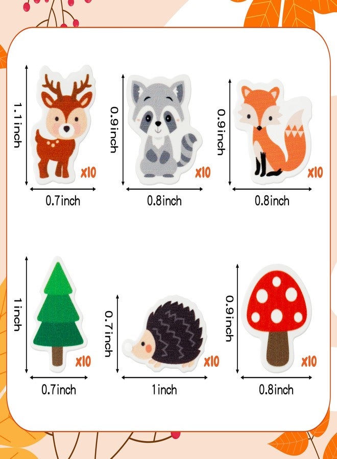 Yopyame 60Pcs Woodland Animal Mini Eraser for Kids Bulk Assorted Novelty Pencil Eraser Cute Puzzle Erasers Desk Pet Back to School Classroom Prizes Student Homework Rewards Gift Filling Party Favors - Image 2